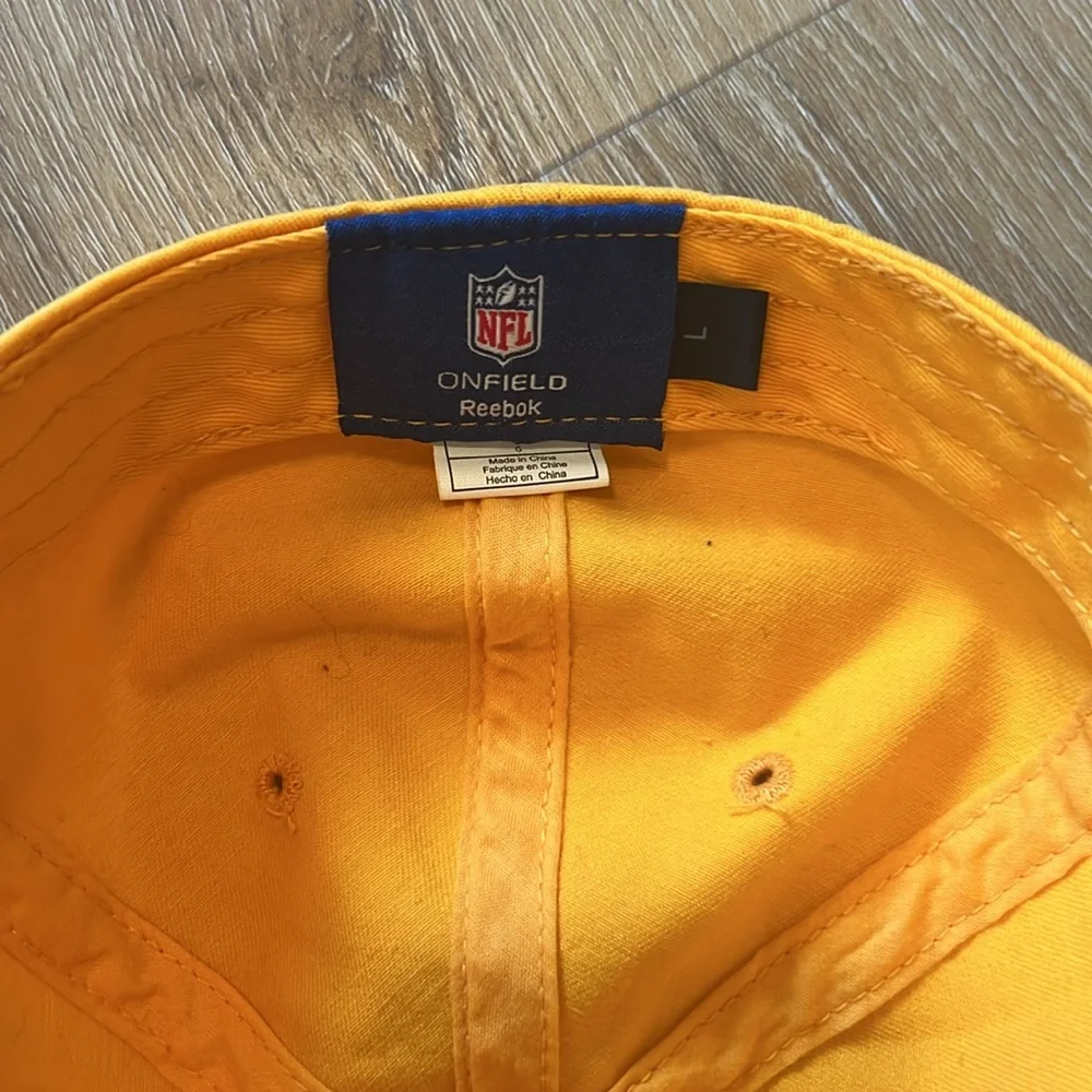 NFL Yellow Kansas City Chiefs Hat Large Reebok